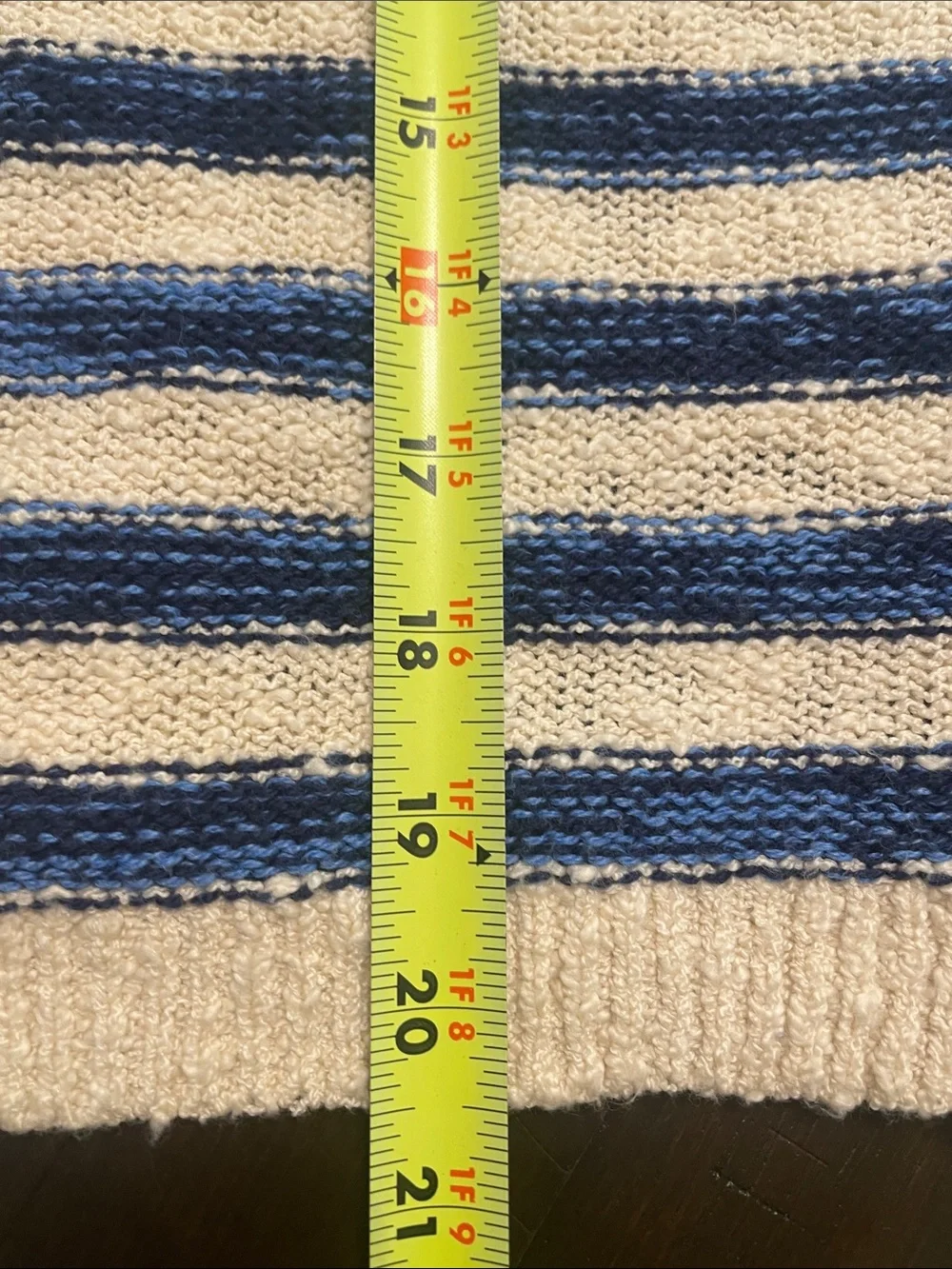 J.Crew Factory Striped Cardigan Sweater Women Size S  Blue White Cotton Button